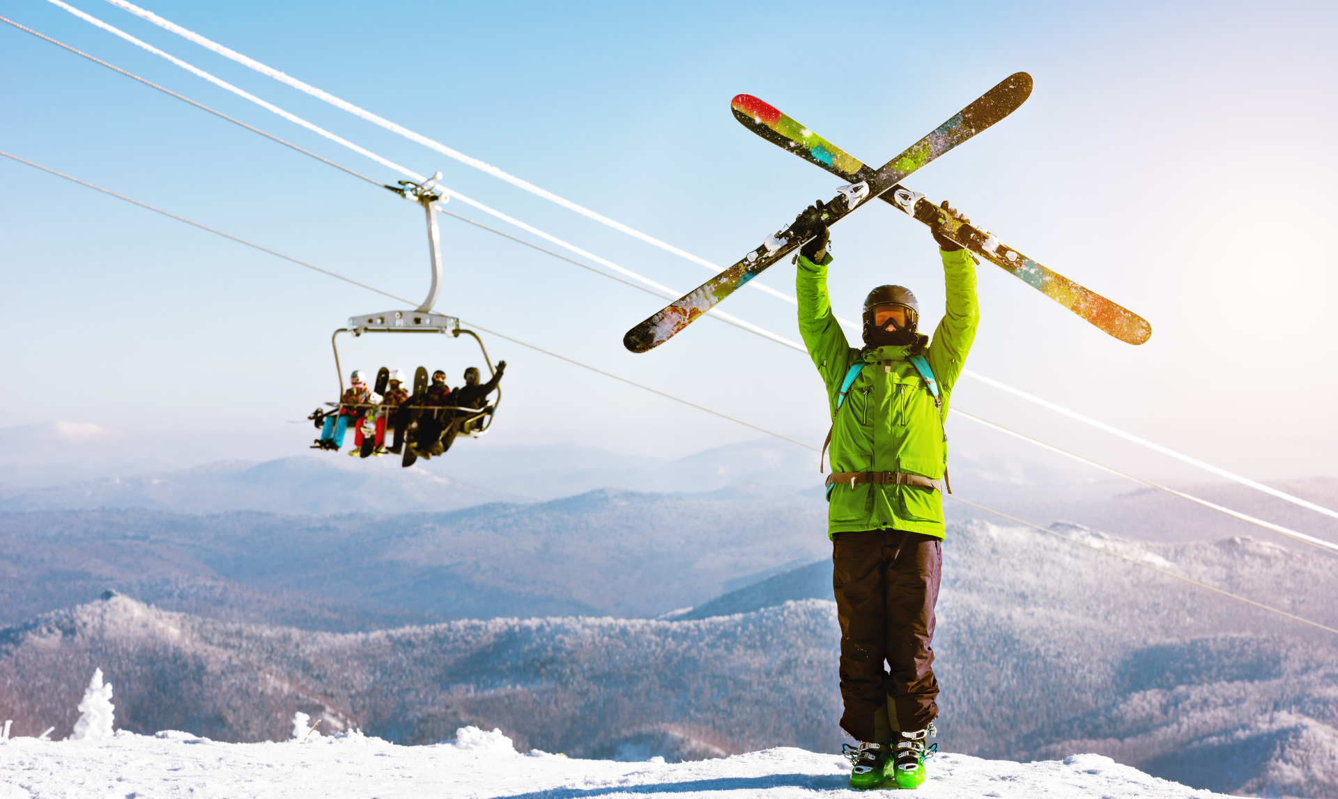 Skiing in Geneva, Switzerland