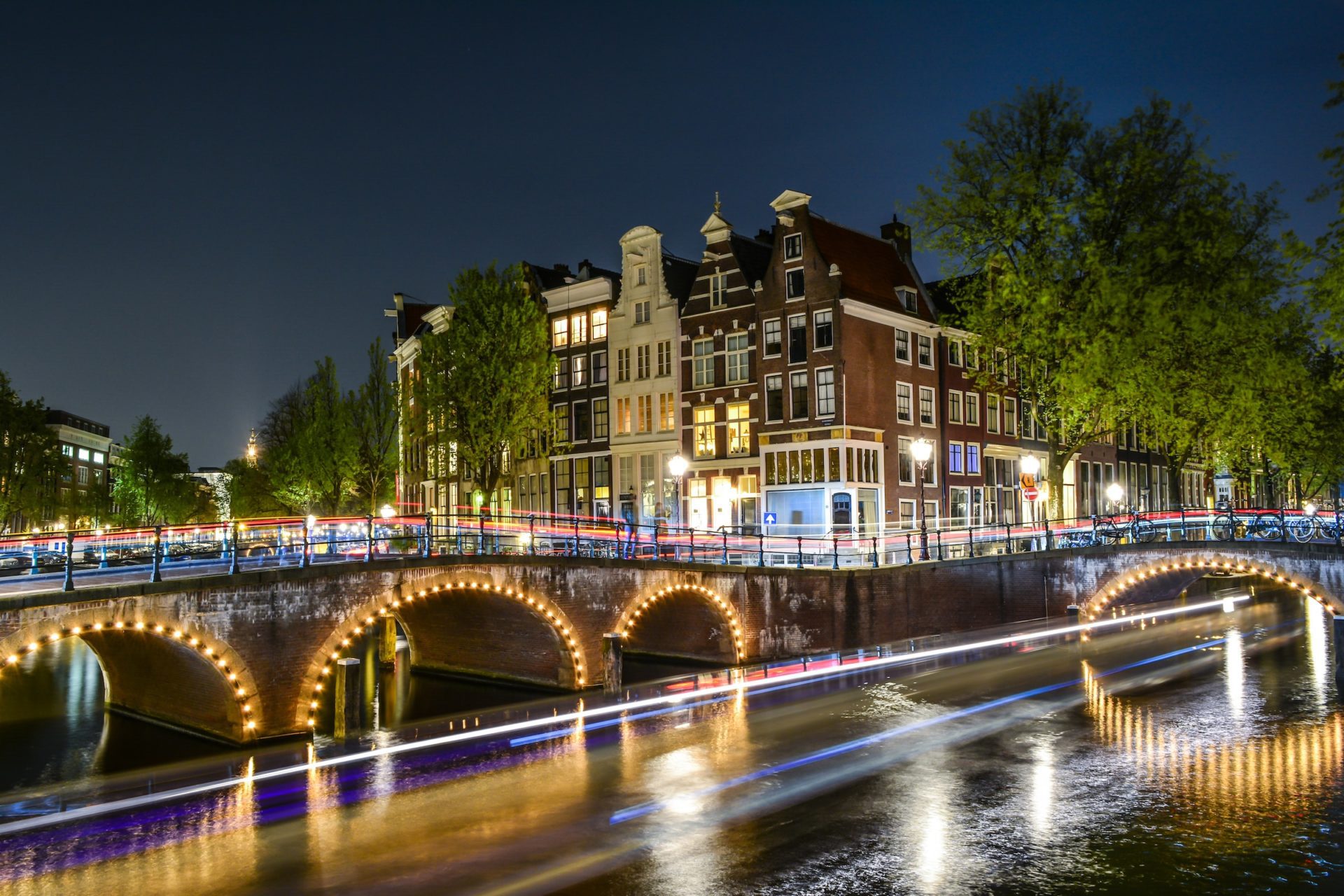 Amsterdam at night