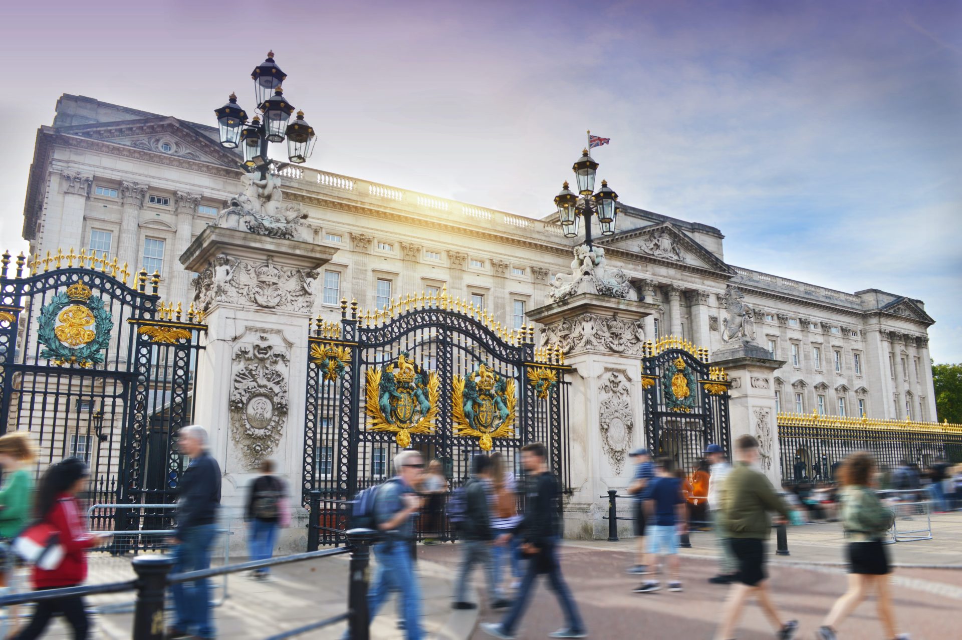 Gates to Buckingham Palace, London