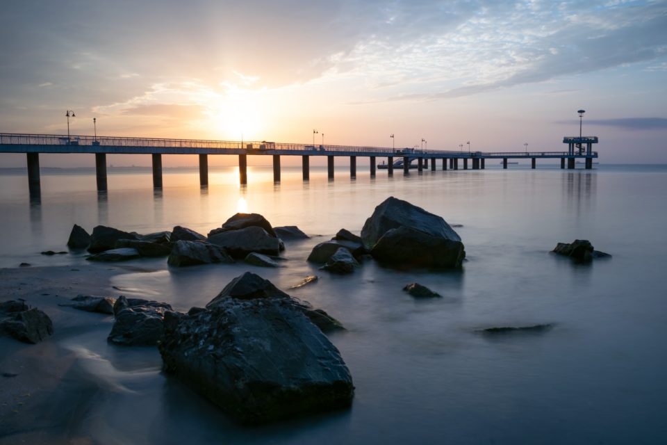 Sunrise at Bourgas Beach, Bulgaria