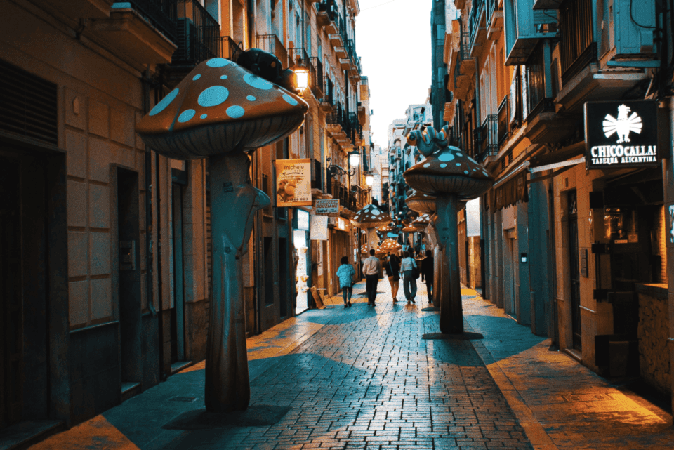 Alleyway in Alicante, Spain