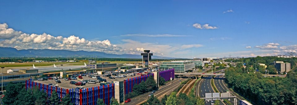 Panorama of Geneva Airport