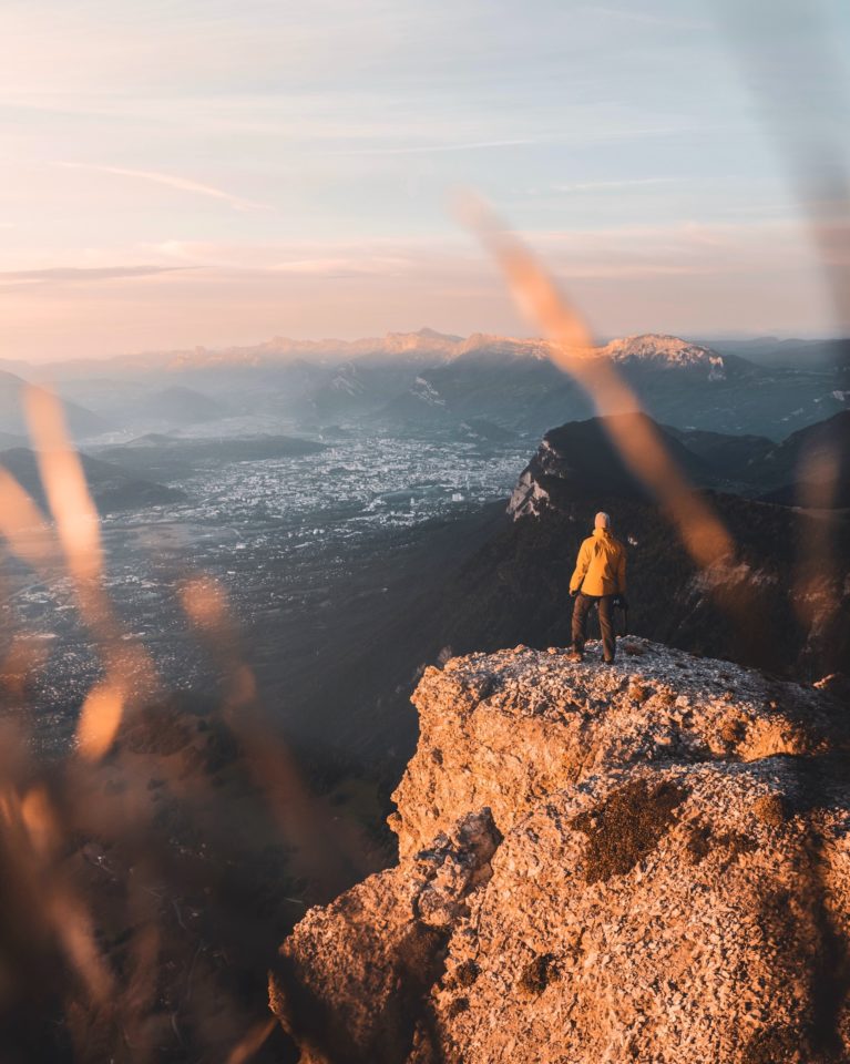 Overlooking the mountains in Grenoble