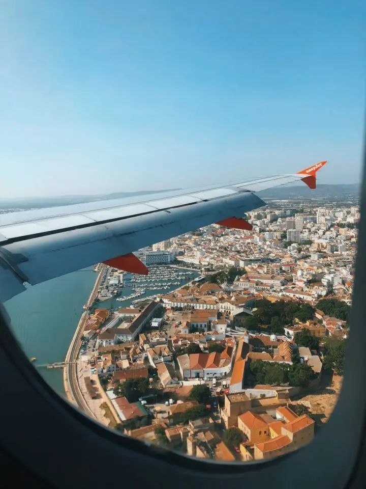 View of Faro from easyJet plane