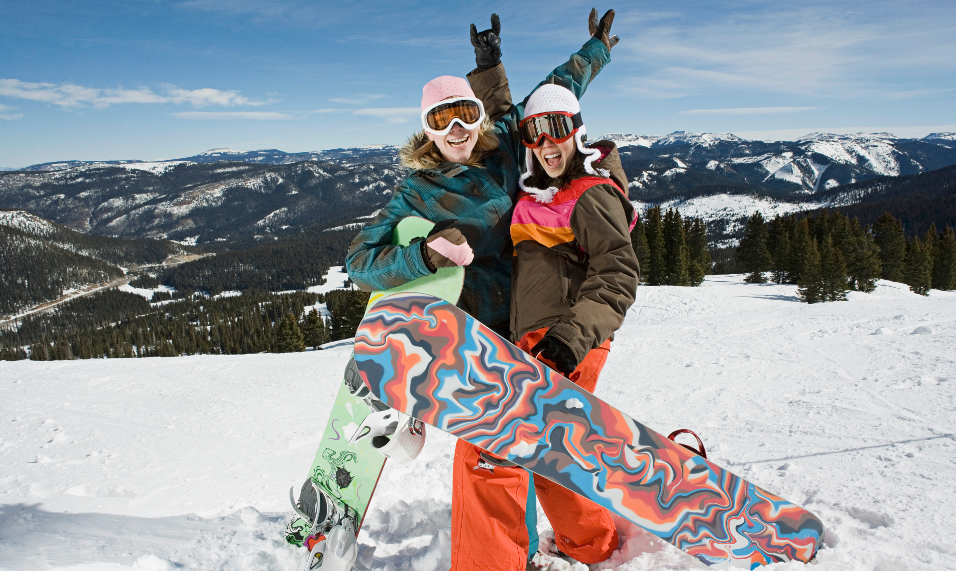 Skiiers in winter