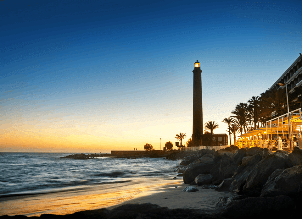 Lighthouse, evening in Gran Canaria