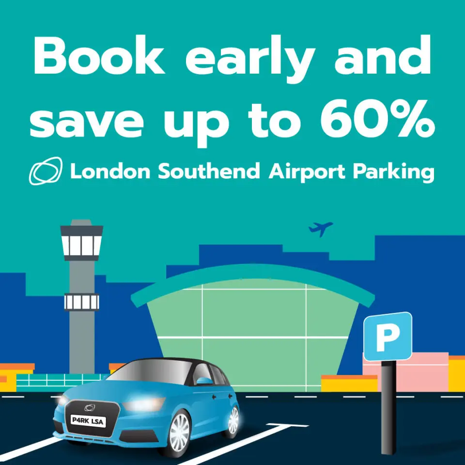 Book early and save up to 60% on parking at London Southend Airport