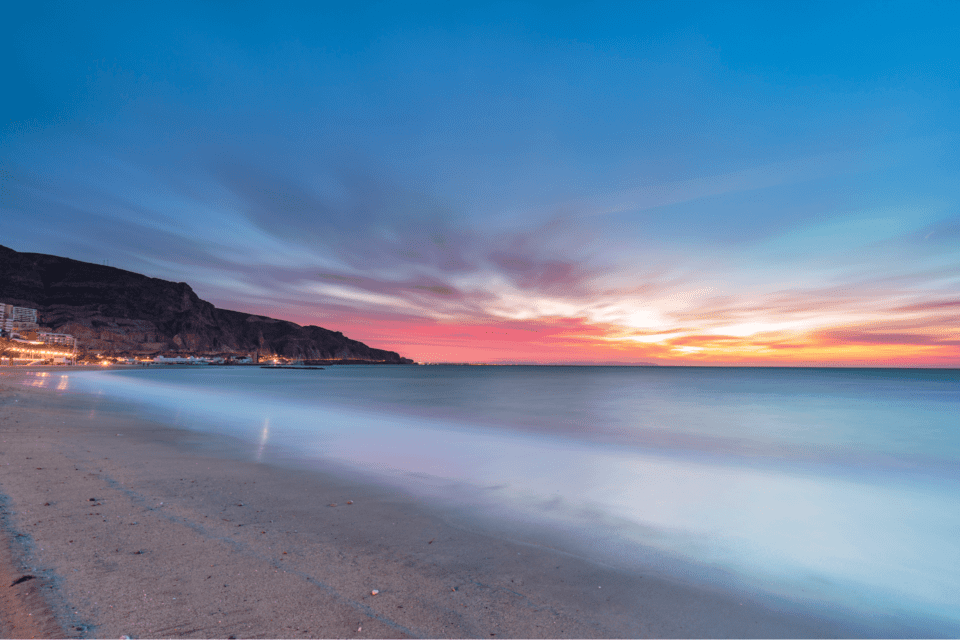 Aguadulce at sunset, Almeria