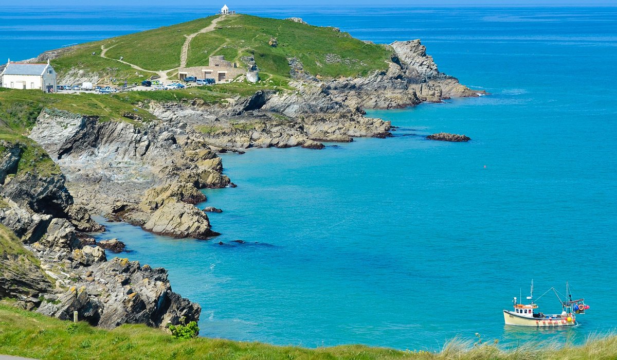 Coastline of Newquay, England