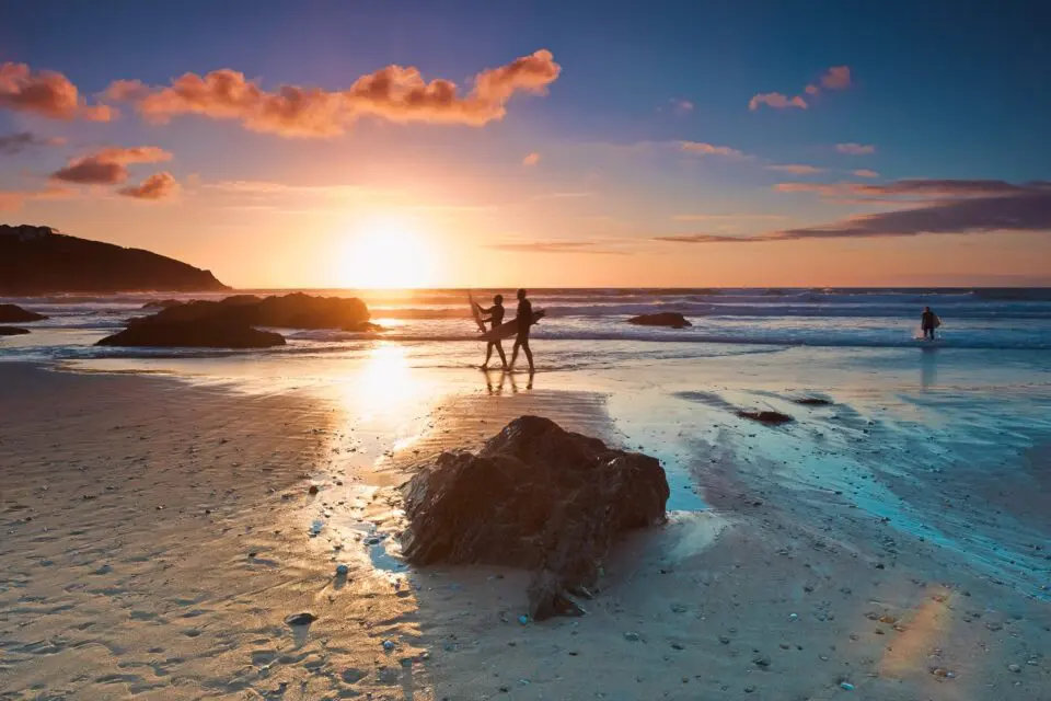 Sunset at Fistral Bay, Newquay