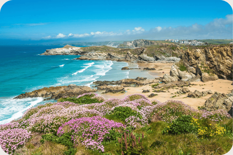 Newquay coastline, Cornwall