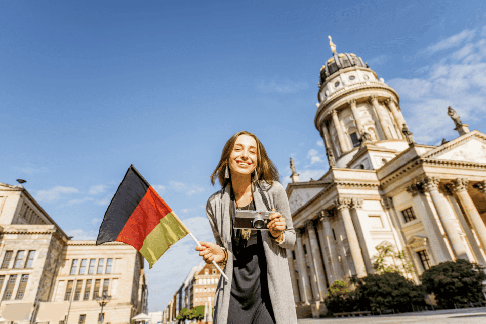 Tourist at Gendarmenmarkt, Berlin
