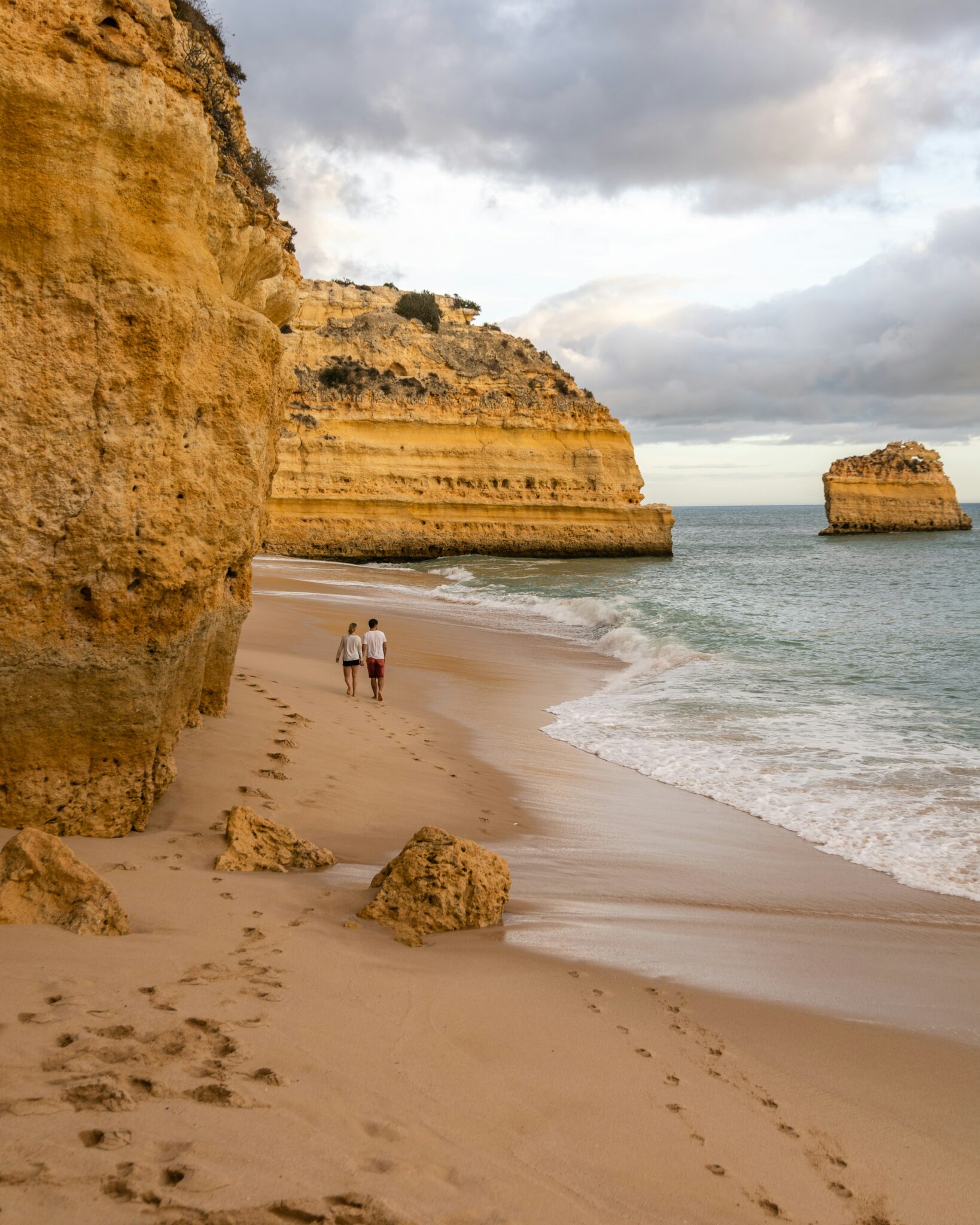 Algarve walk on the beach