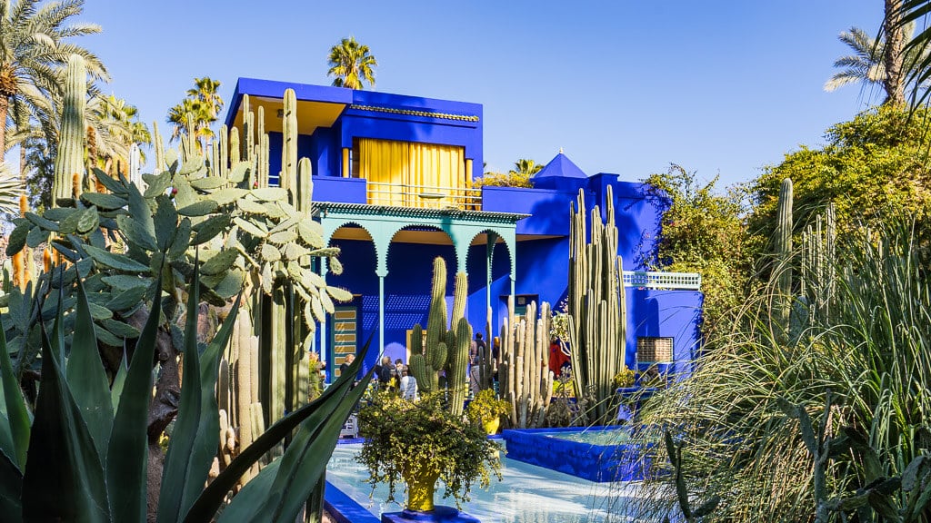 Relax in the beautiful Majorelle Garden