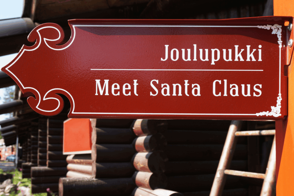 Meet Santa Claus sign