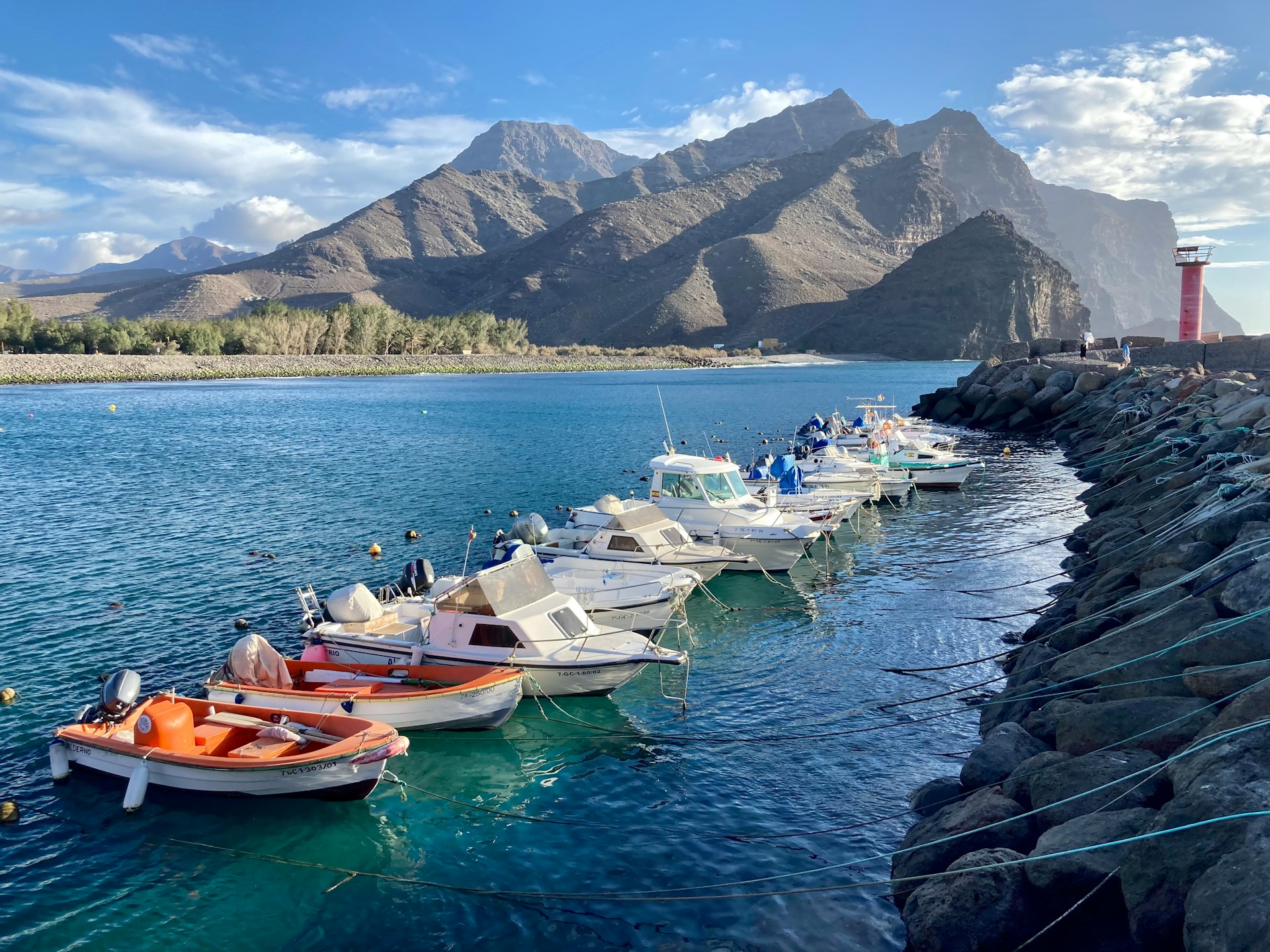 Boats docked in Gran Canaria