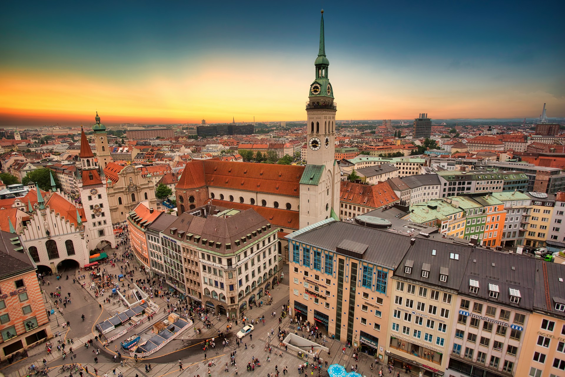 Aerial view of Munich