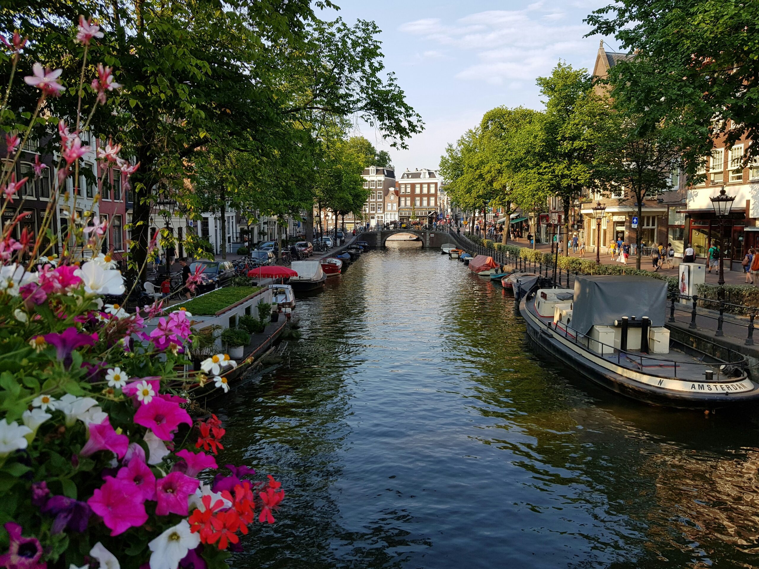 Canal in Amsterdam.