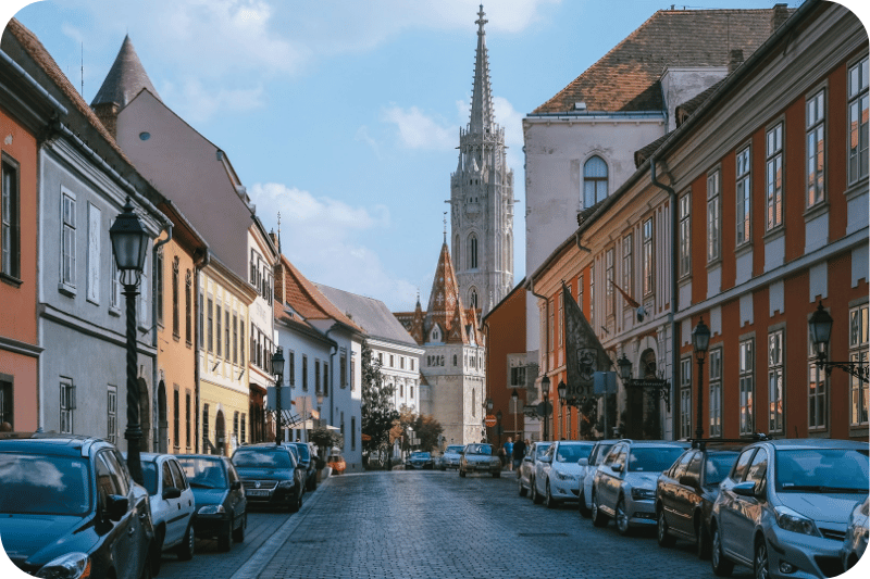 Castle District with Mattias Church, Budapest, Hungary