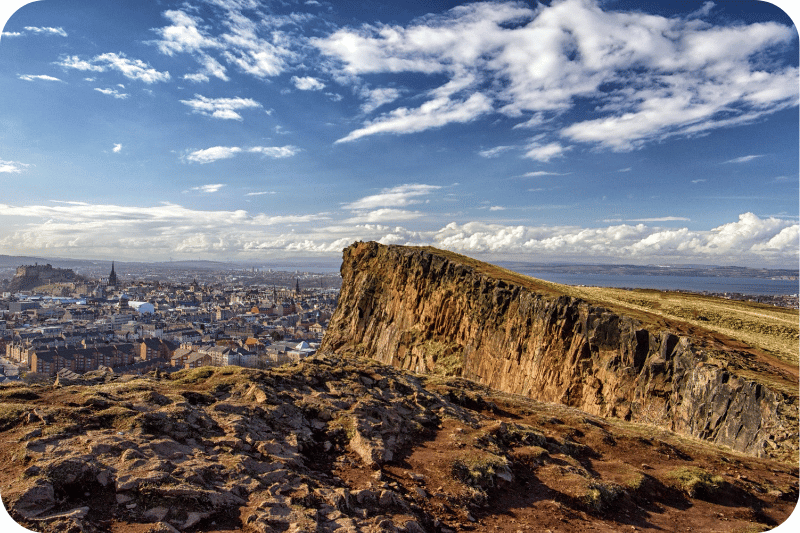 View over Edinburgh from Arthur's Seat